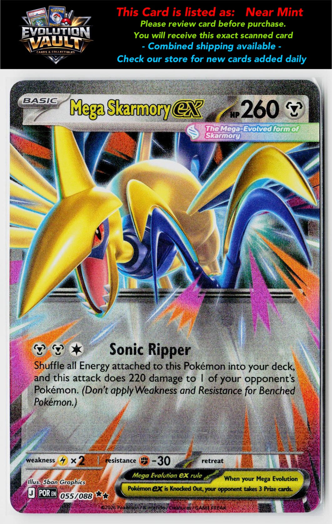 ME03: Perfect Order #055/088 Mega Skarmory ex