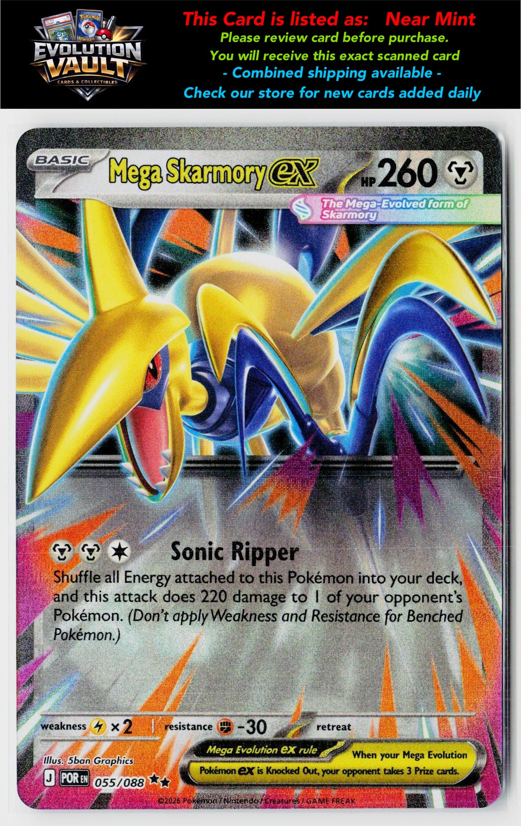 ME03: Perfect Order #055/088 Mega Skarmory ex