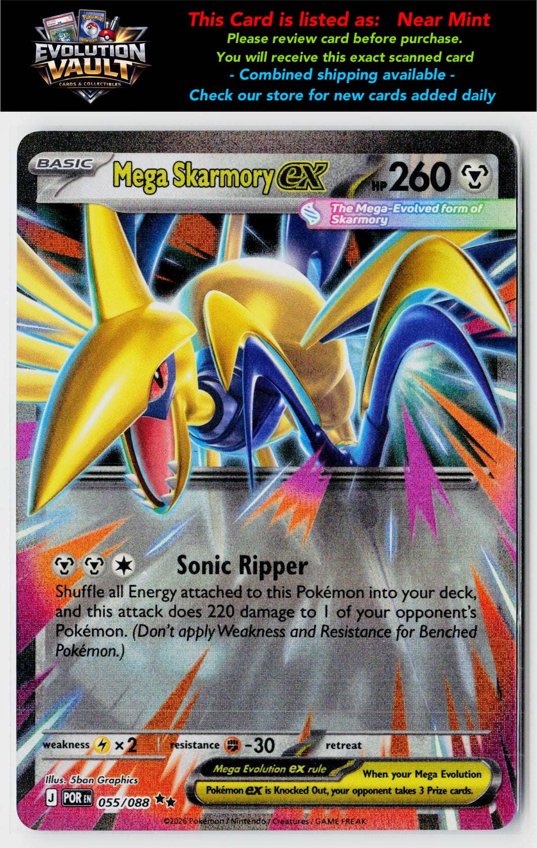 ME03: Perfect Order #055/088 Mega Skarmory ex