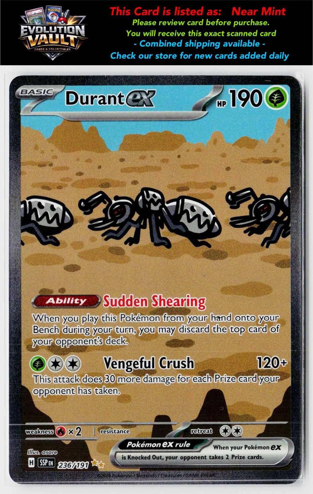 SV08: Surging Sparks #236/191 Durant ex
