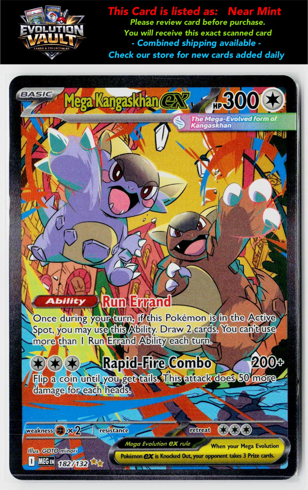 ME01: Mega Evolution #182/132 Mega Kangaskhan ex