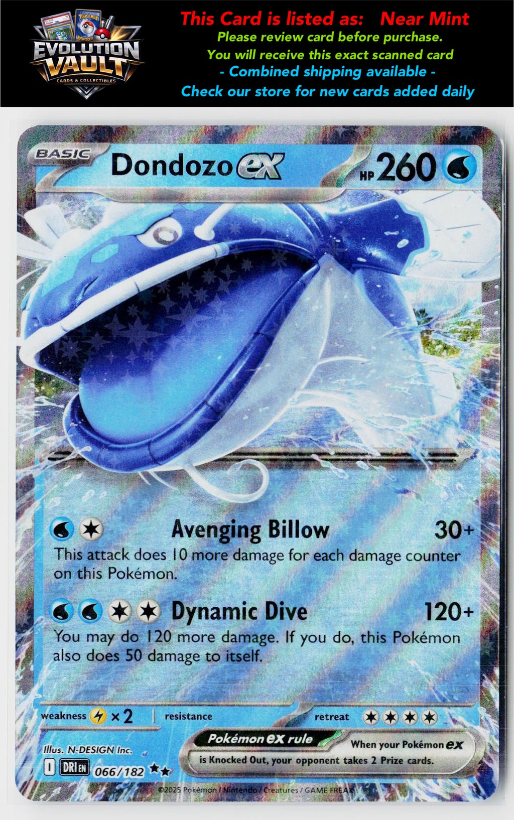 SV10: Destined Rivals #066/182 Dondozo ex