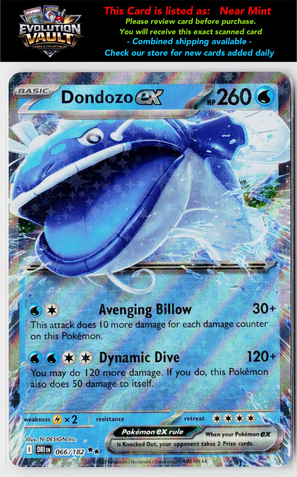 SV10: Destined Rivals #066/182 Dondozo ex