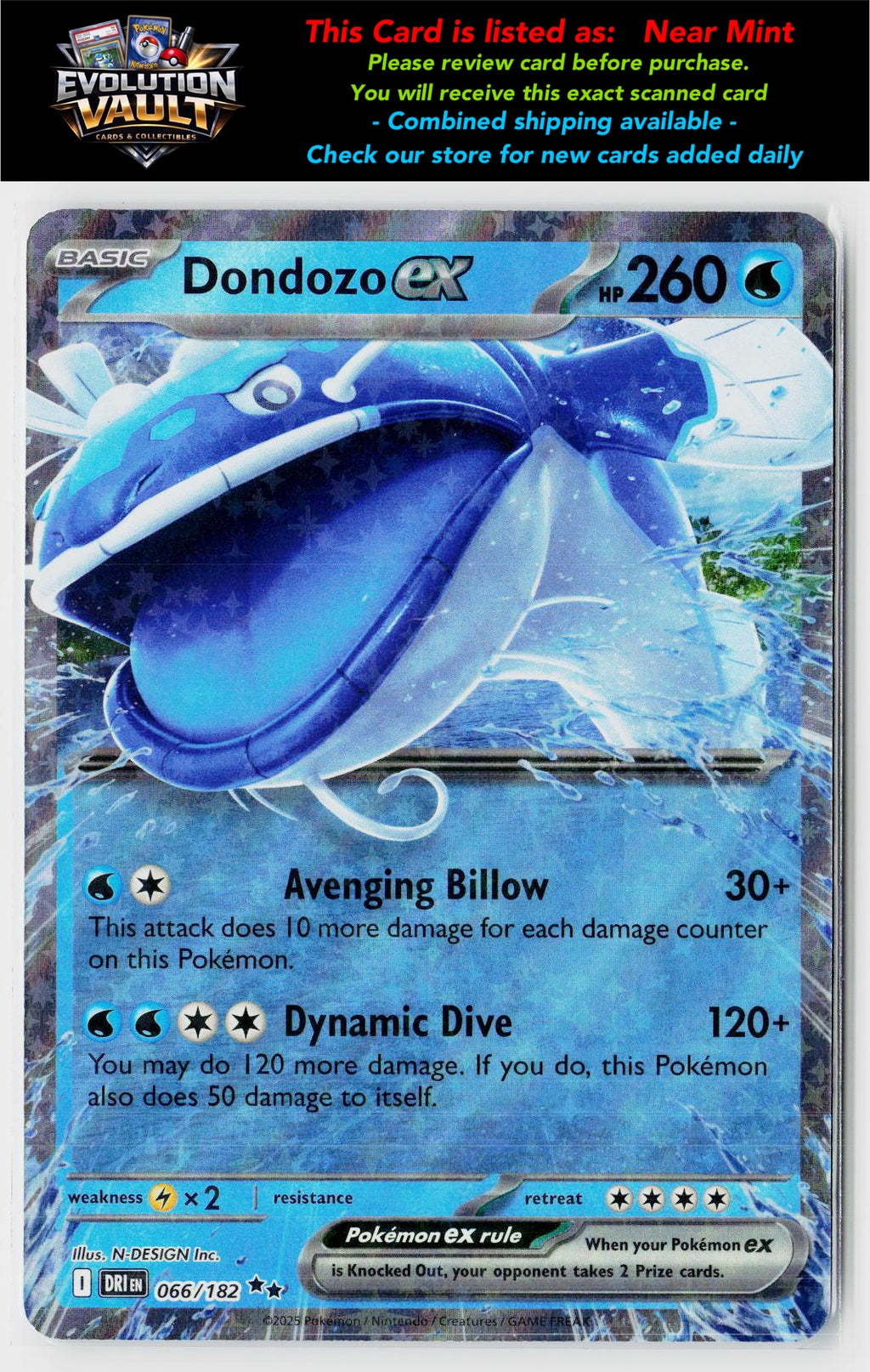 SV10: Destined Rivals #066/182 Dondozo ex