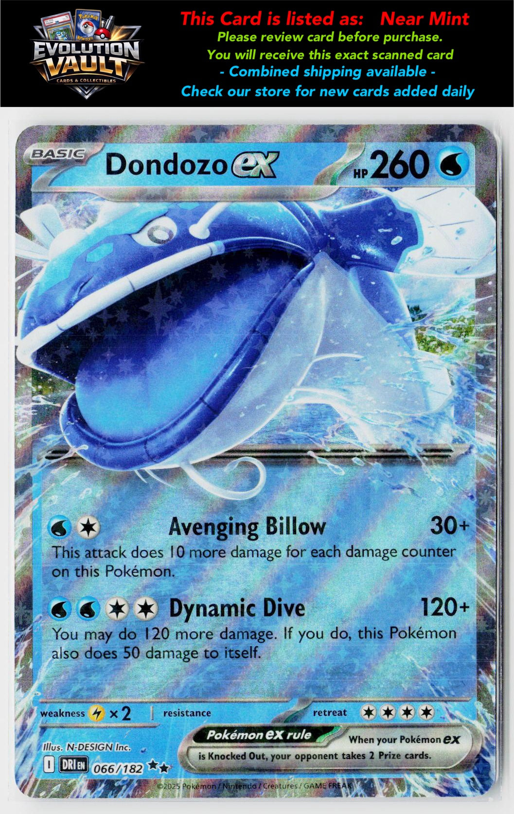 SV10: Destined Rivals #066/182 Dondozo ex