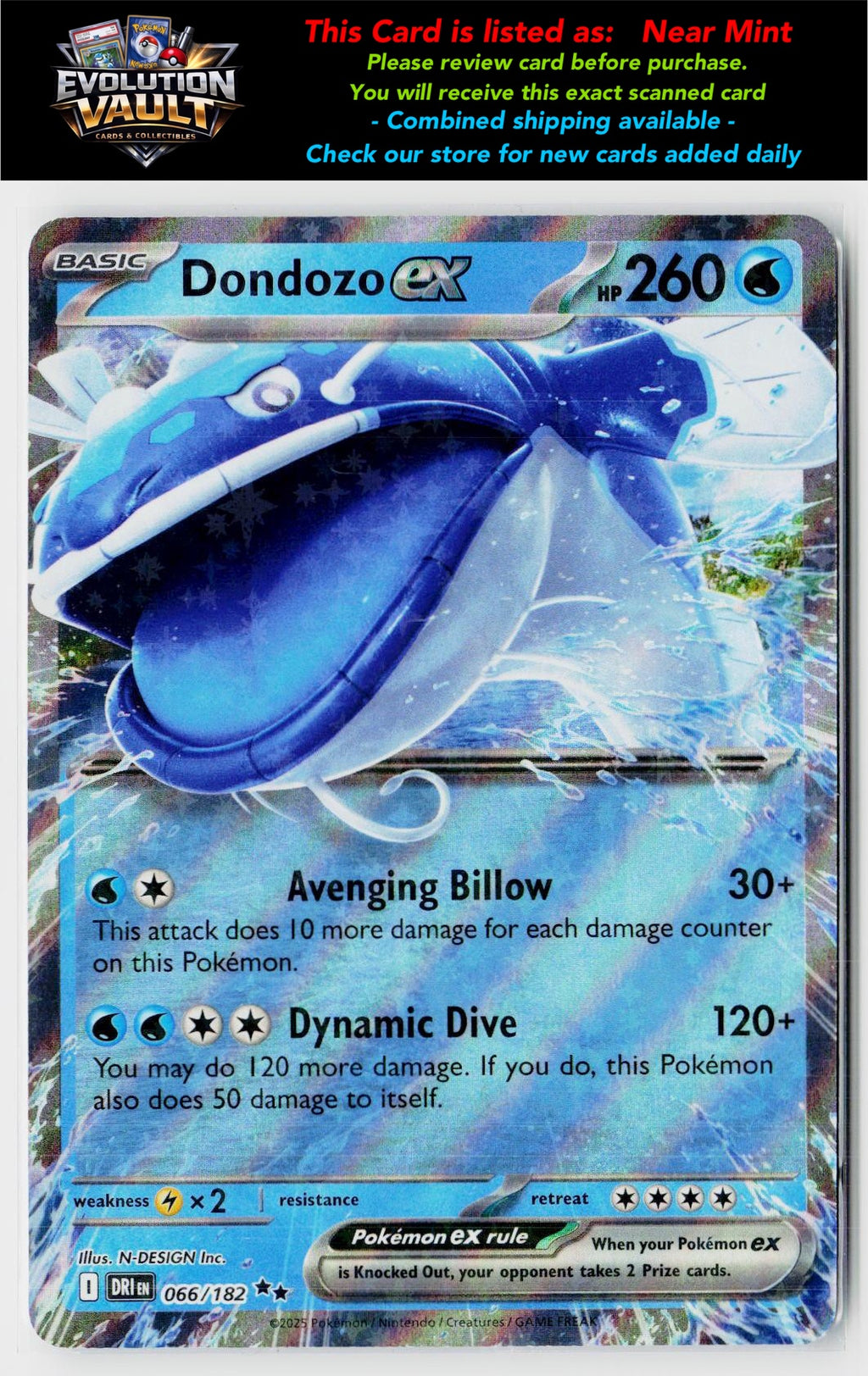 SV10: Destined Rivals #066/182 Dondozo ex
