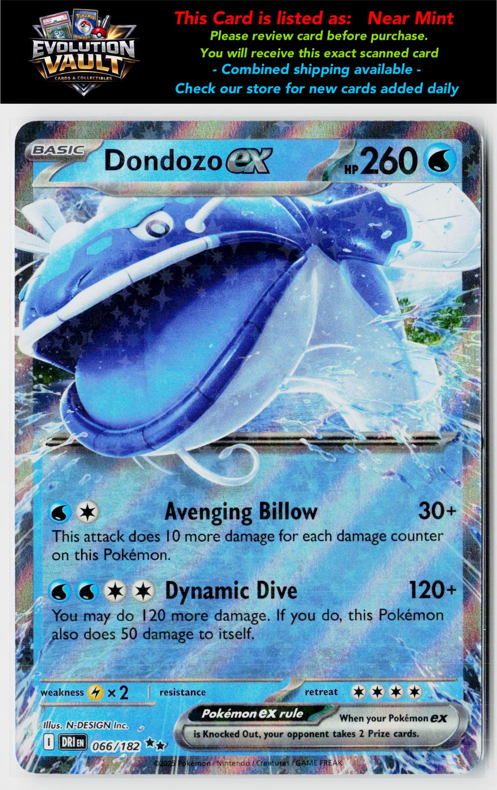 SV10: Destined Rivals #066/182 Dondozo ex