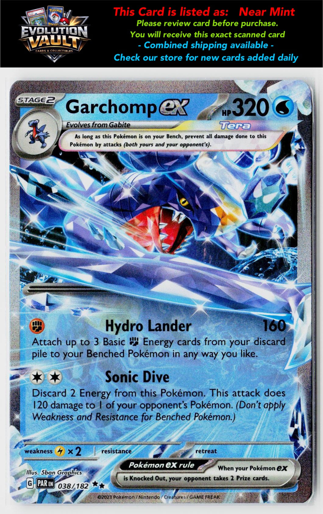 SV04: Paradox Rift #038/182 Garchomp ex
