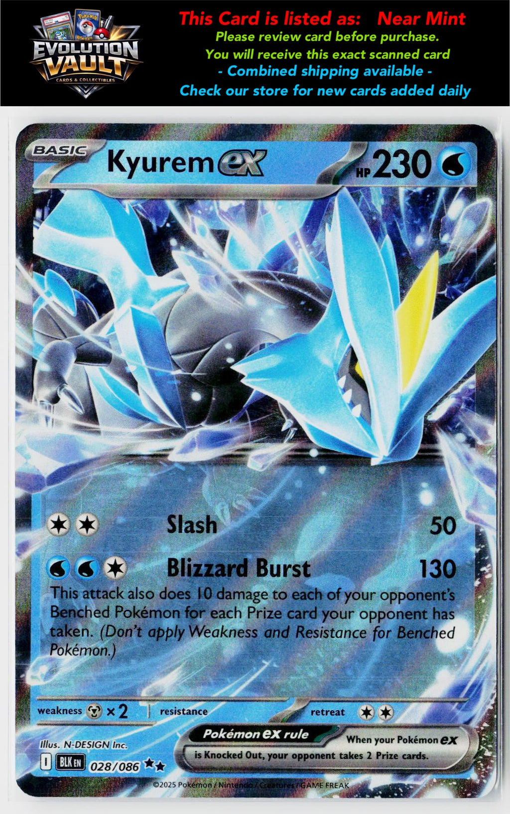 SV: Black Bolt #028/086 Kyurem ex