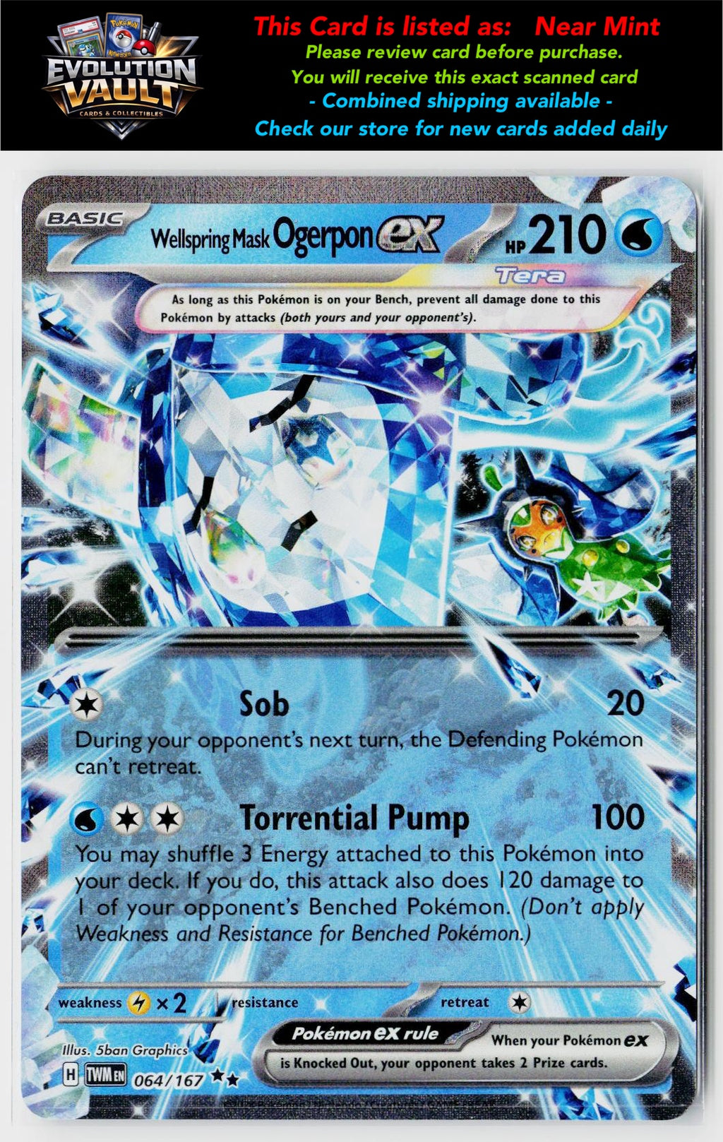 SV06: Twilight Masquerade #064/167 Wellspring Mask Ogerpon ex