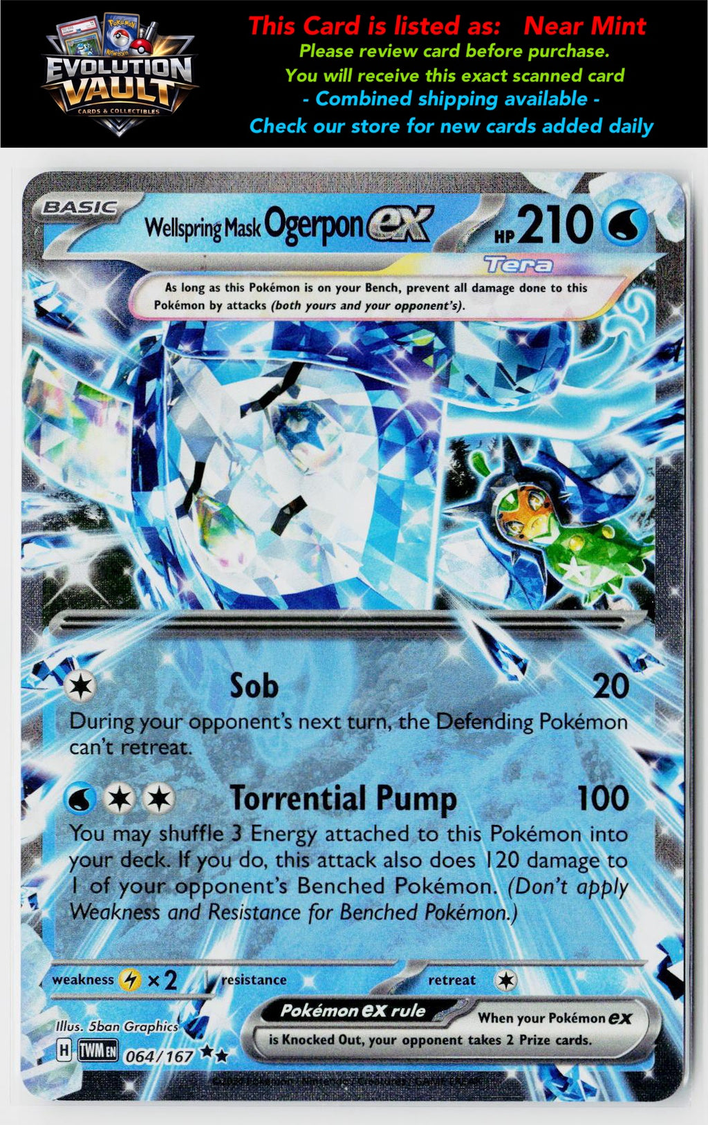 SV06: Twilight Masquerade #064/167 Wellspring Mask Ogerpon ex