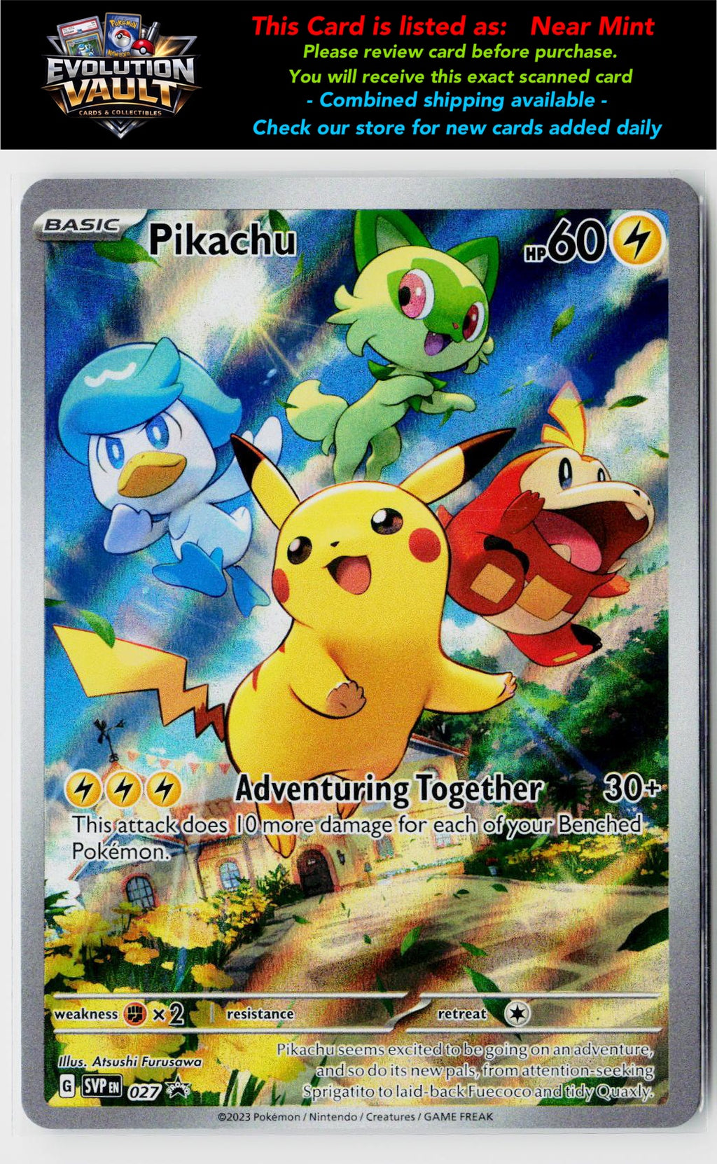 SV: Scarlet & Violet Promo Cards #027 Pikachu