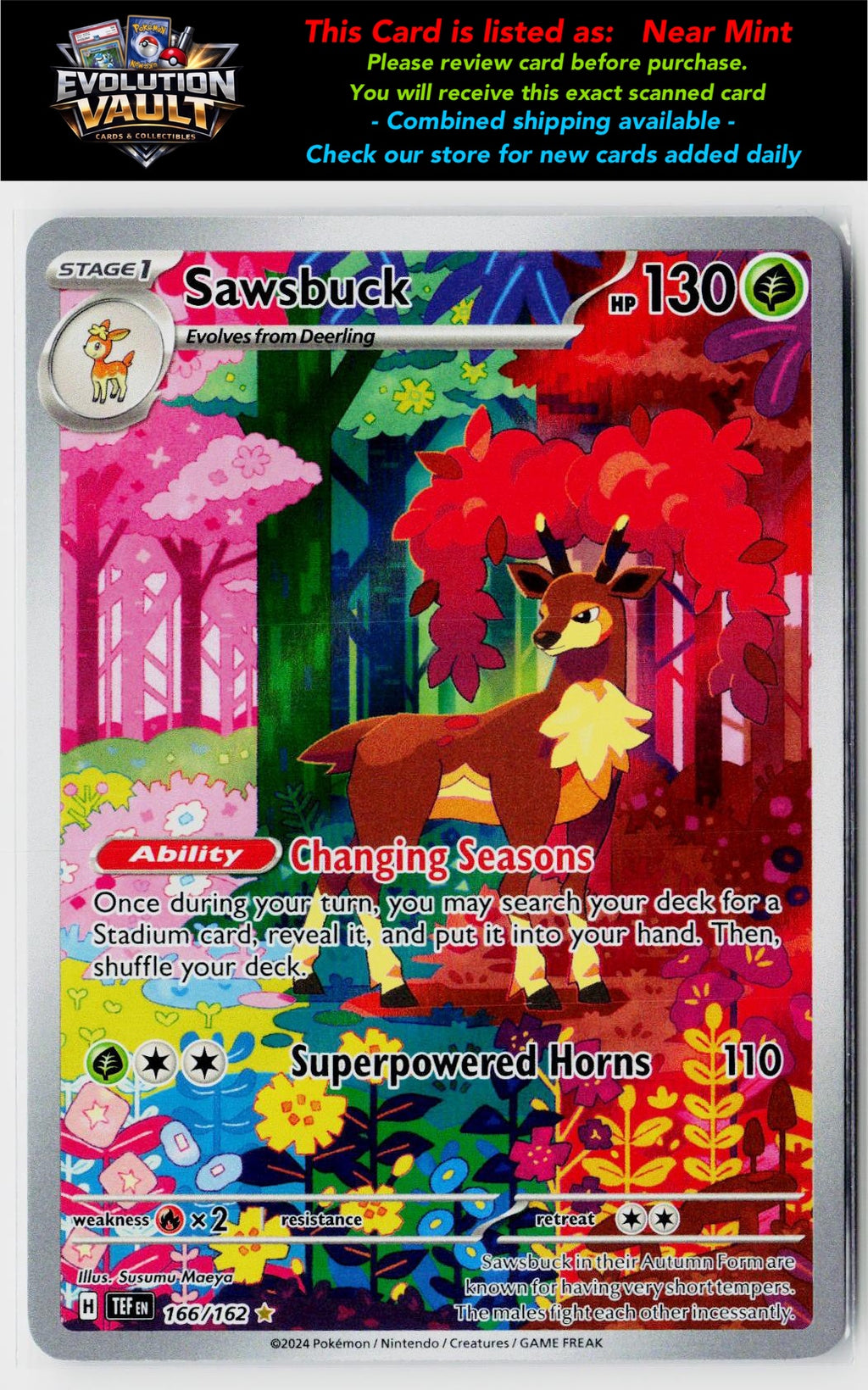 SV05: Temporal Forces #166/162 Sawsbuck