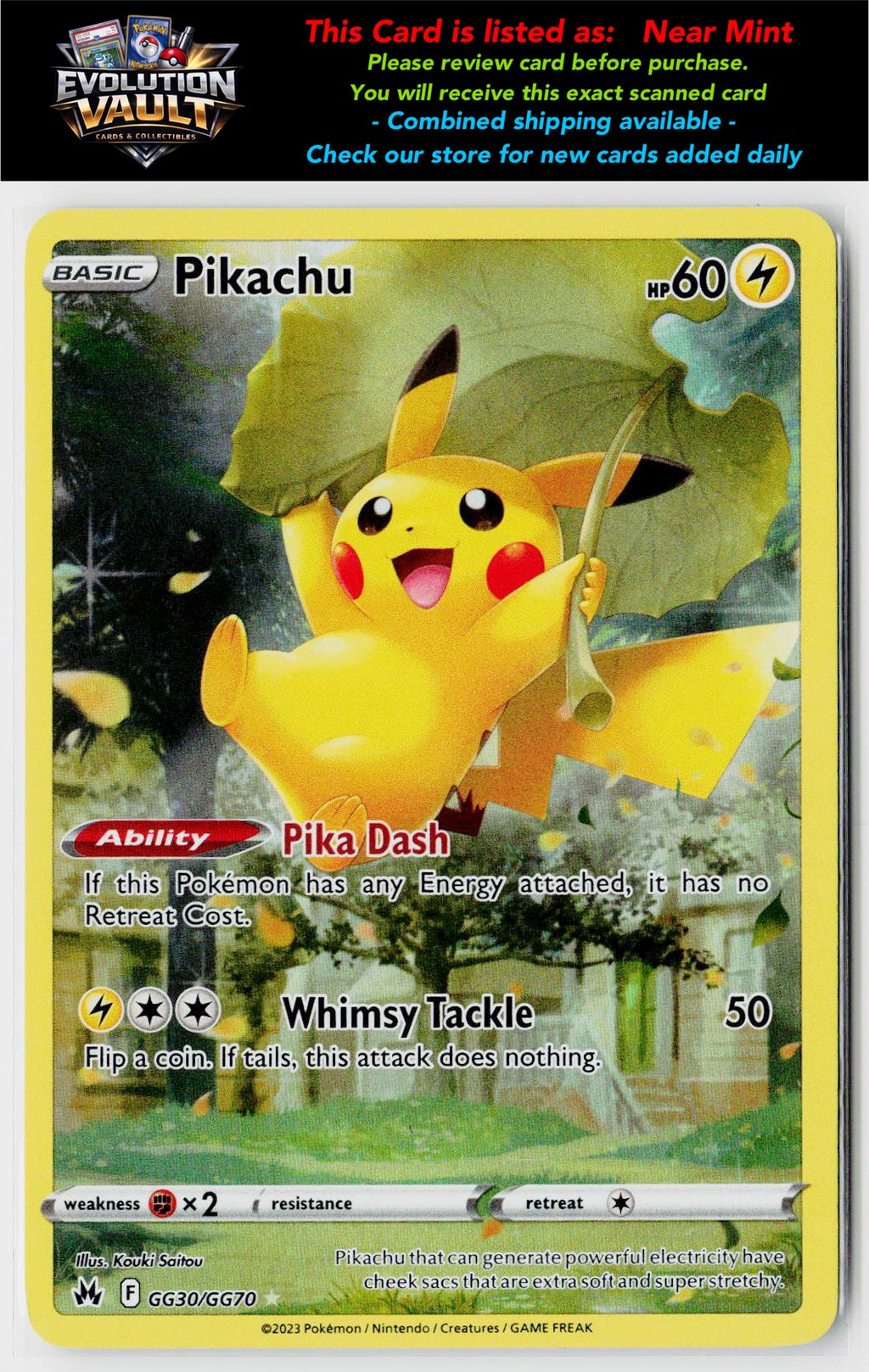 SWSH: Crown Zenith: Galarian Gallery #GG30/GG70 Pikachu