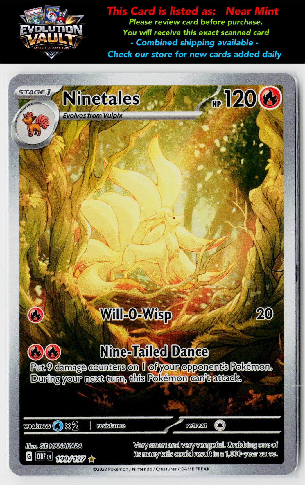 SV03: Obsidian Flames #199/197 Ninetales