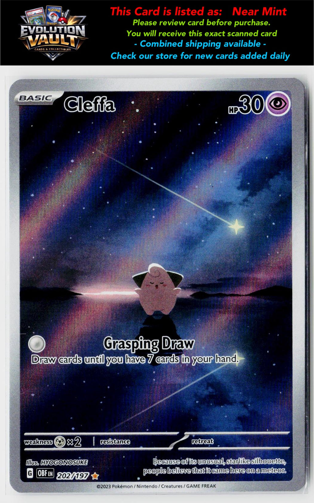 SV03: Obsidian Flames #202/197 Cleffa