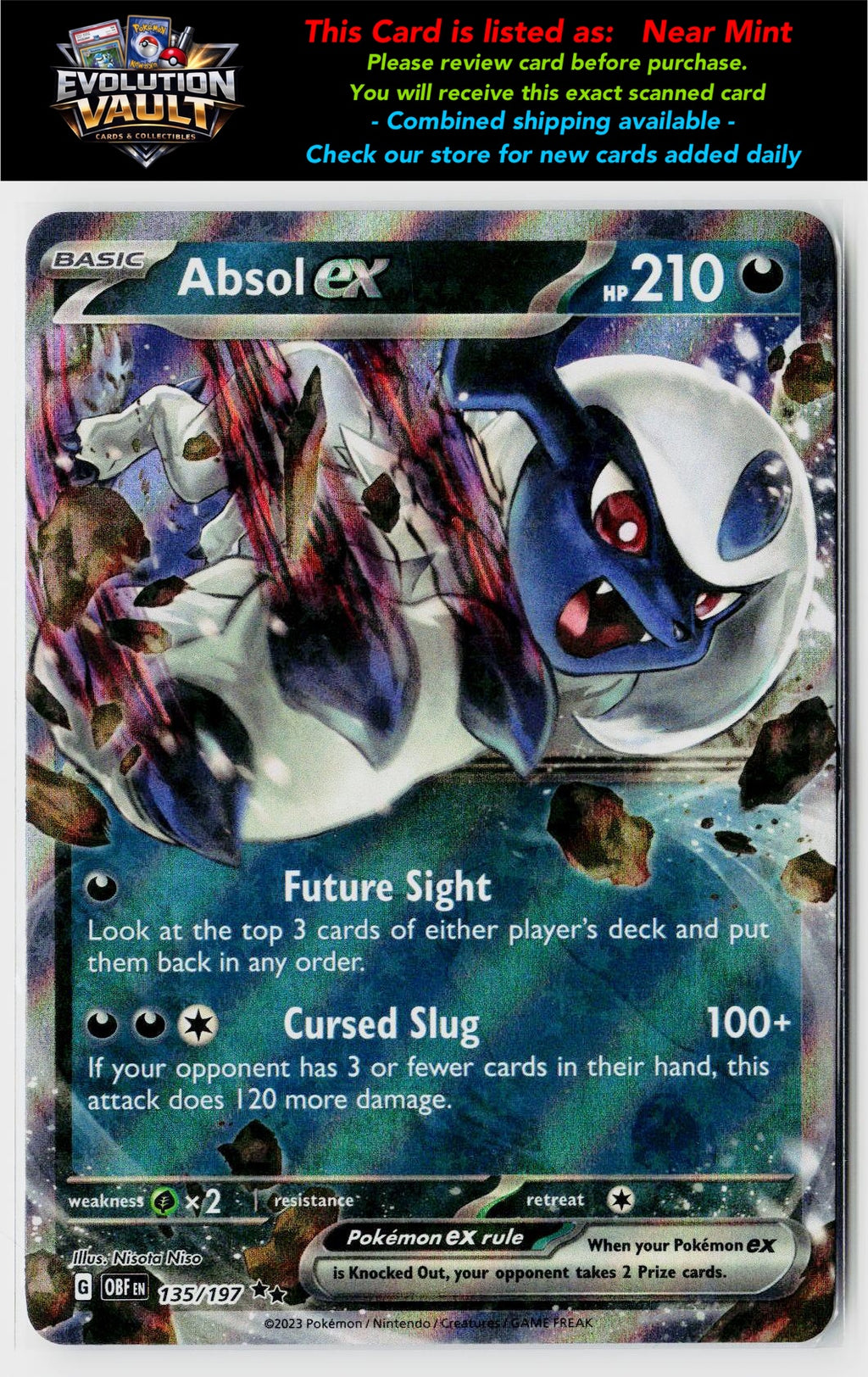 SV03: Obsidian Flames #135/197 Absol ex