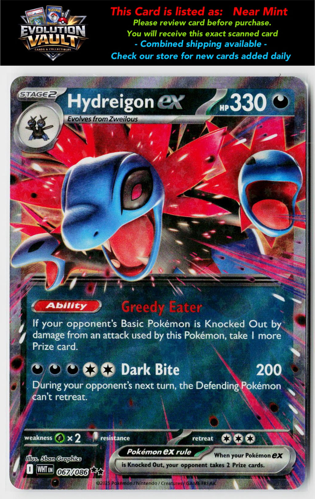 SV: White Flare #067/086 Hydreigon ex
