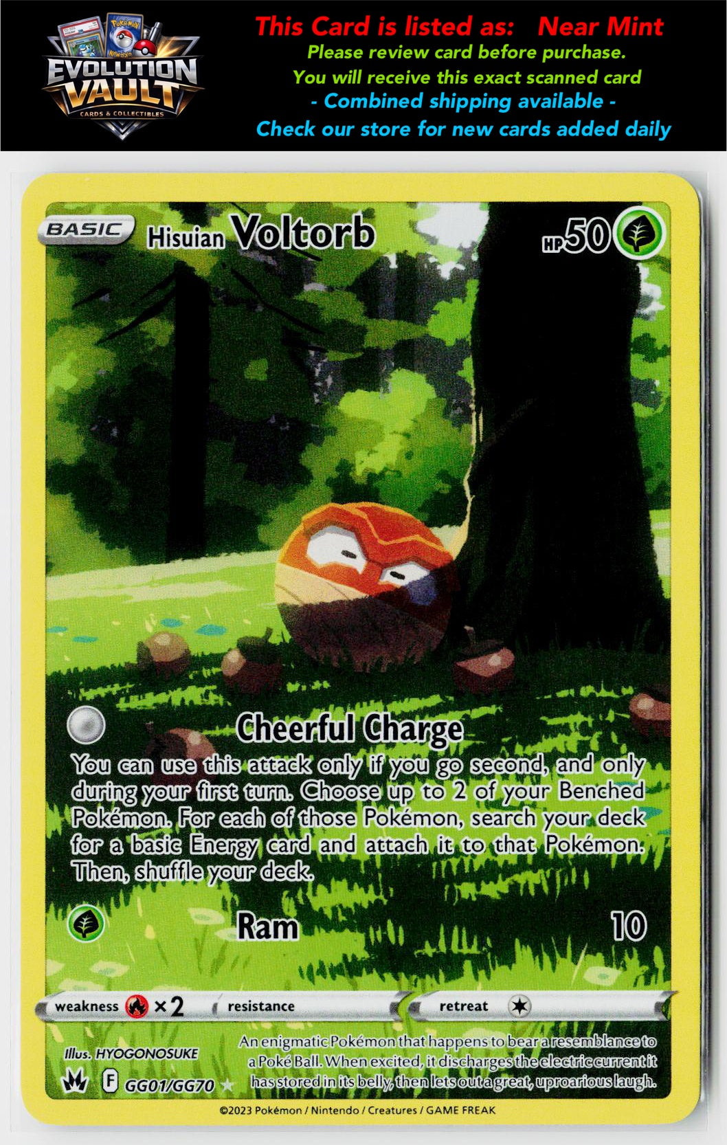 SWSH: Crown Zenith: Galarian Gallery #GG01/GG70 Hisuian Voltorb
