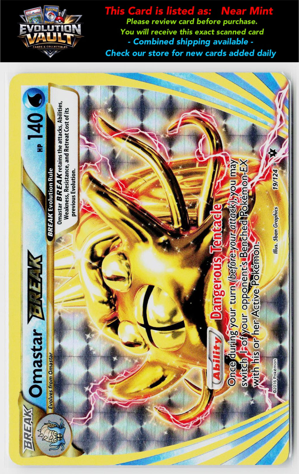 XY - Fates Collide #19/124 Omastar BREAK