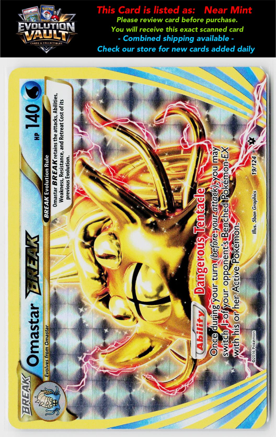 XY - Fates Collide #19/124 Omastar BREAK