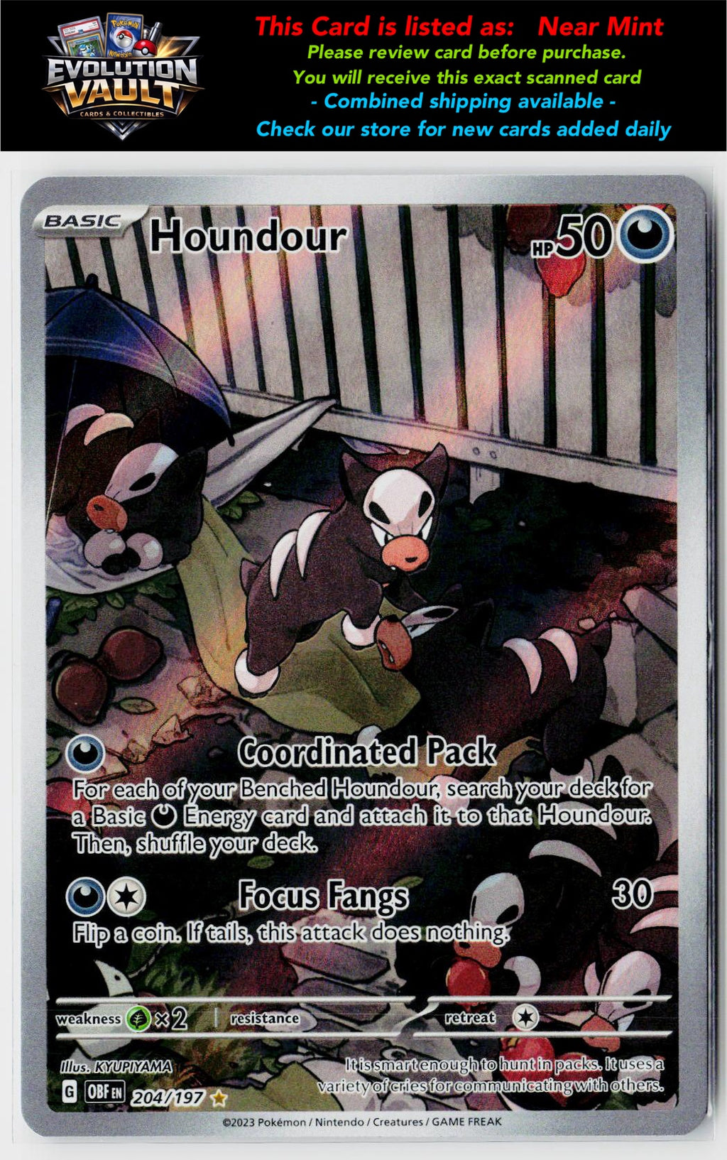 SV03: Obsidian Flames #204/197 Houndour