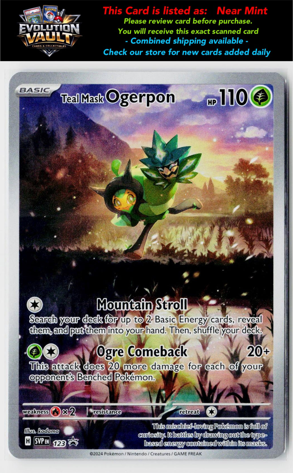 SV: Scarlet & Violet Promo Cards #123 Teal Mask Ogerpon