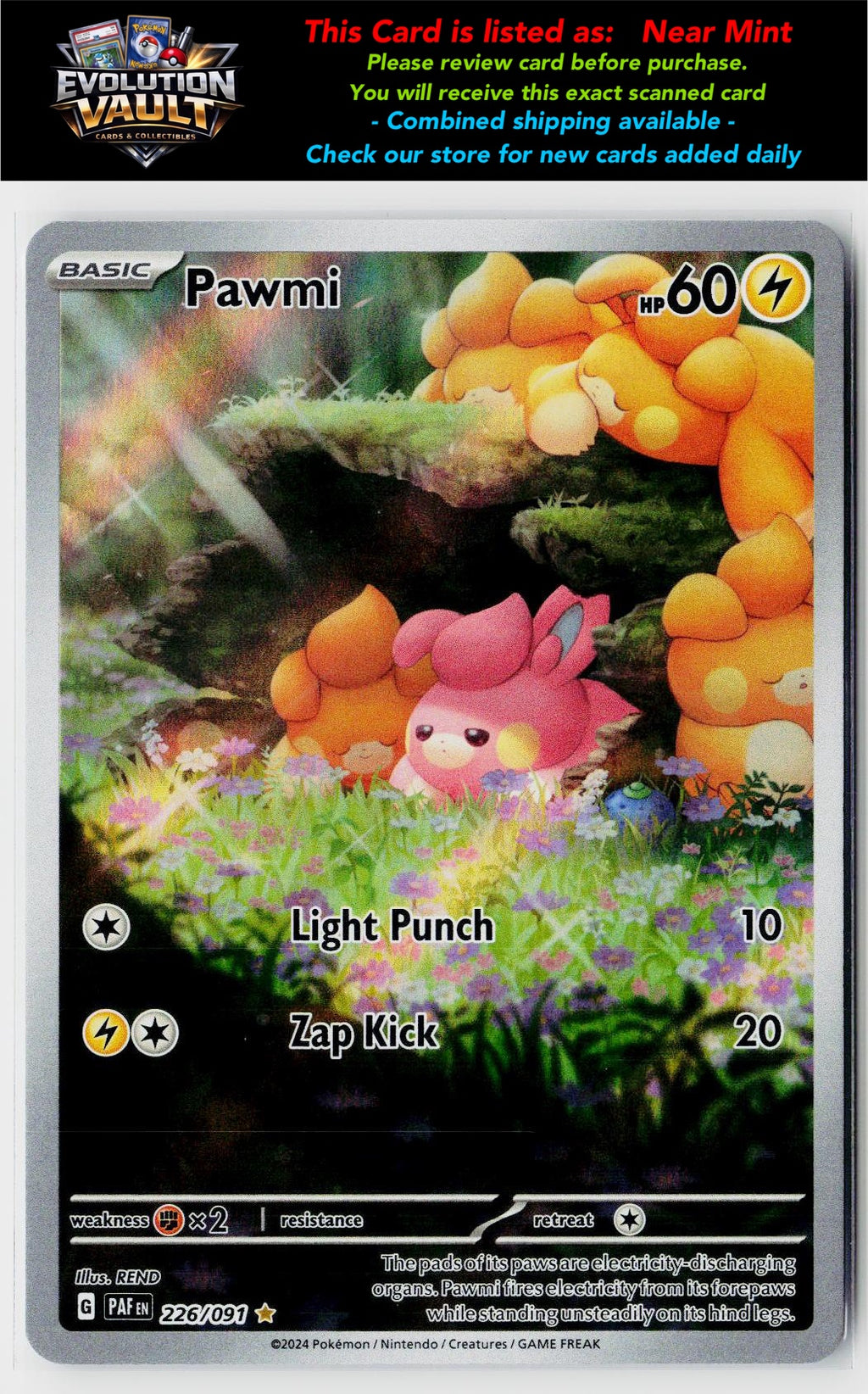 SV: Paldean Fates #226/091 Pawmi