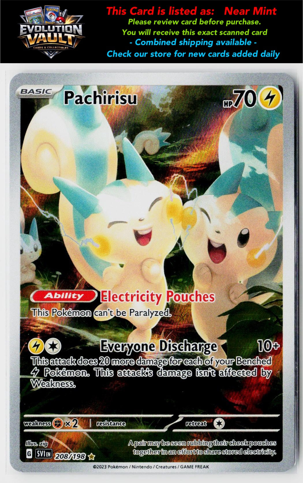 SV01: Scarlet & Violet Base Set #208/198 Pachirisu