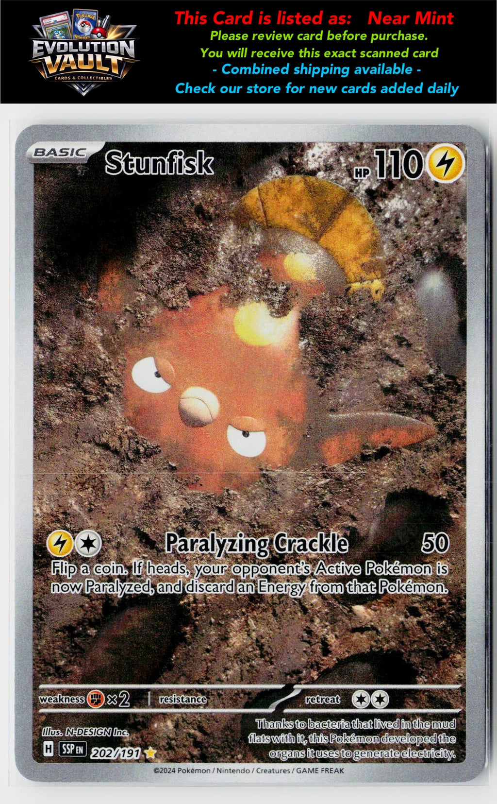 SV08: Surging Sparks #202/191 Stunfisk