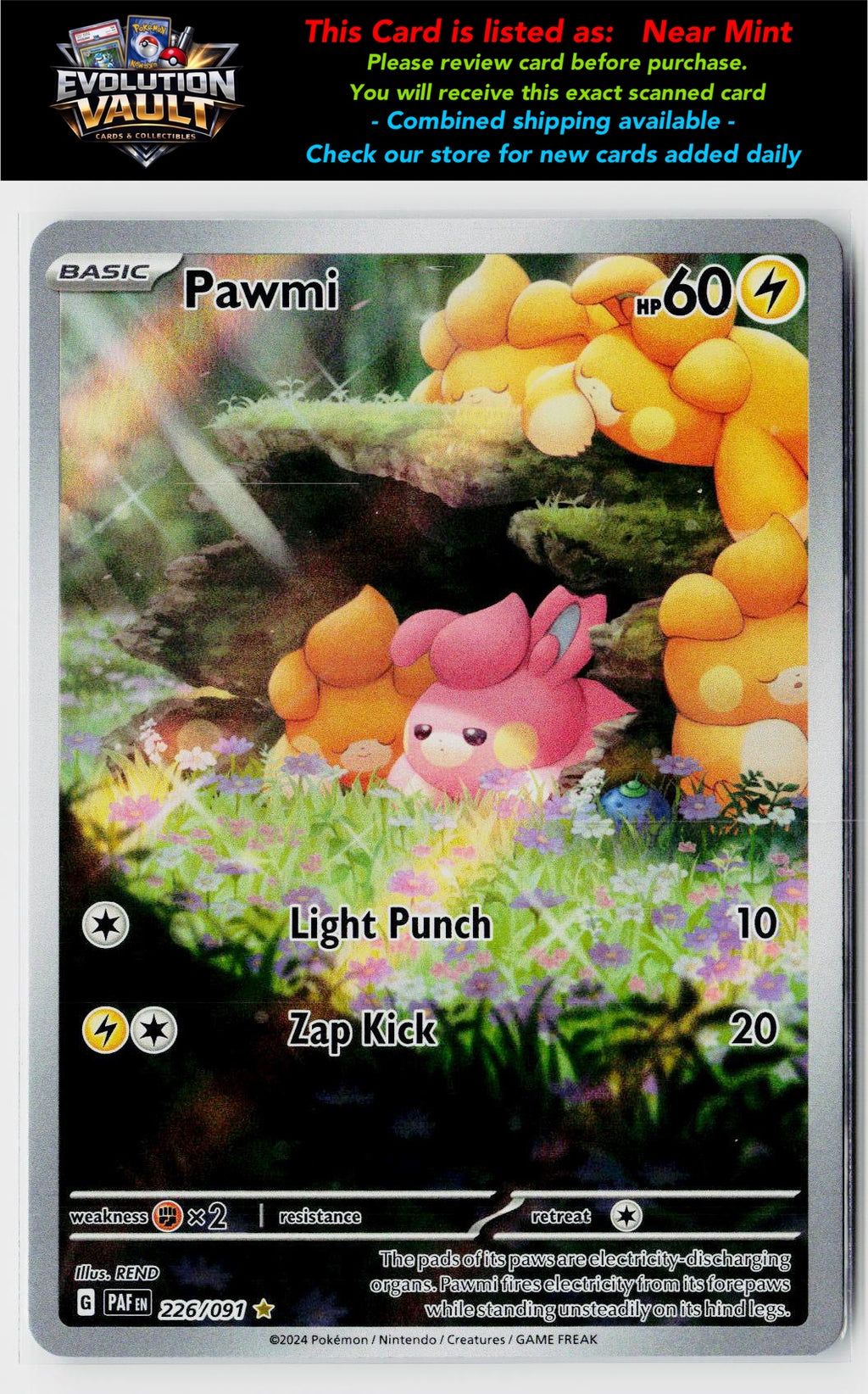 SV: Paldean Fates #226/091 Pawmi