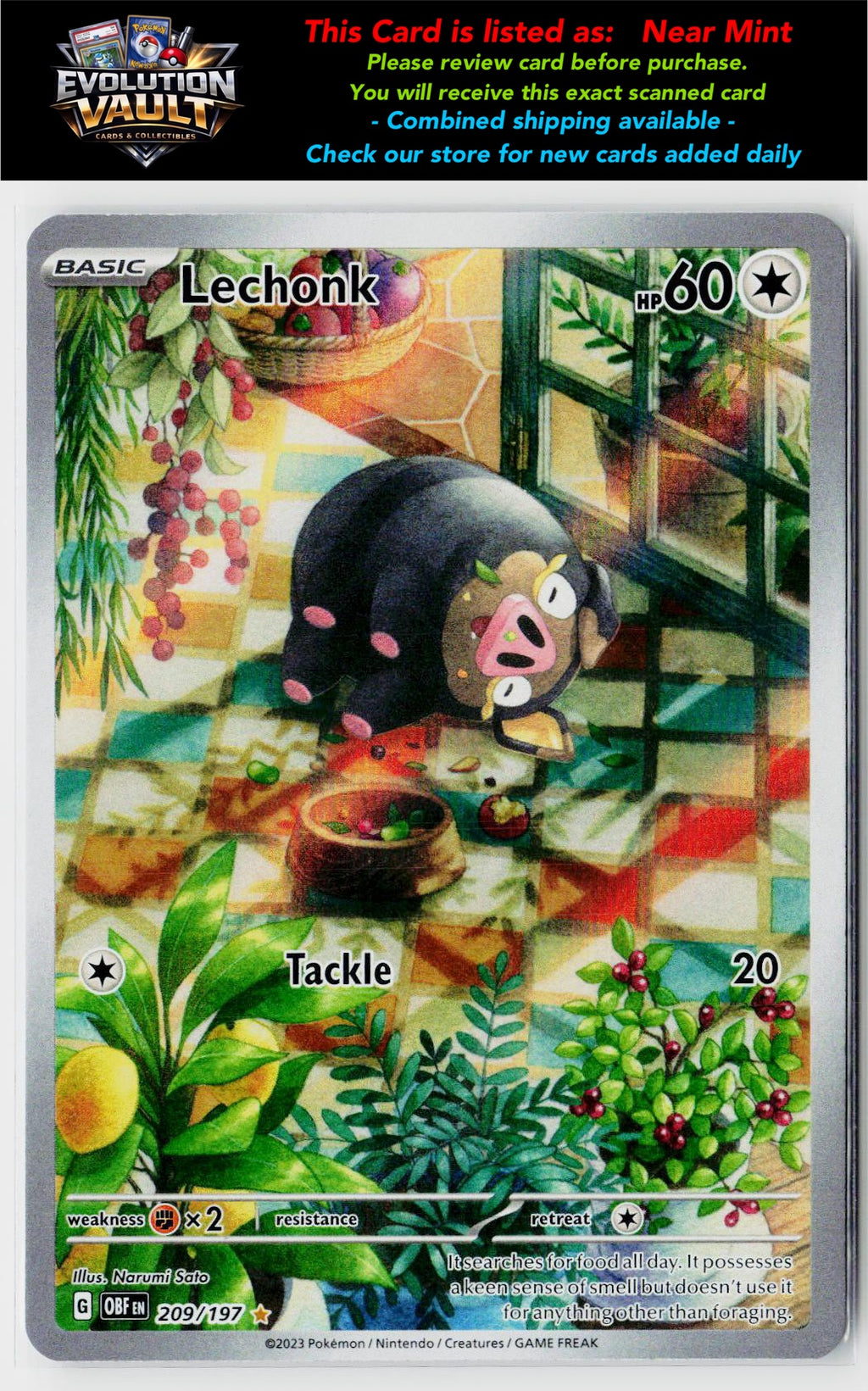 SV03: Obsidian Flames #209/197 Lechonk