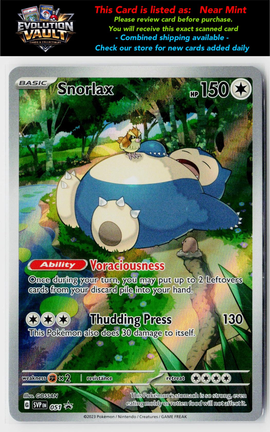 SV: Scarlet & Violet Promo Cards #051 Snorlax