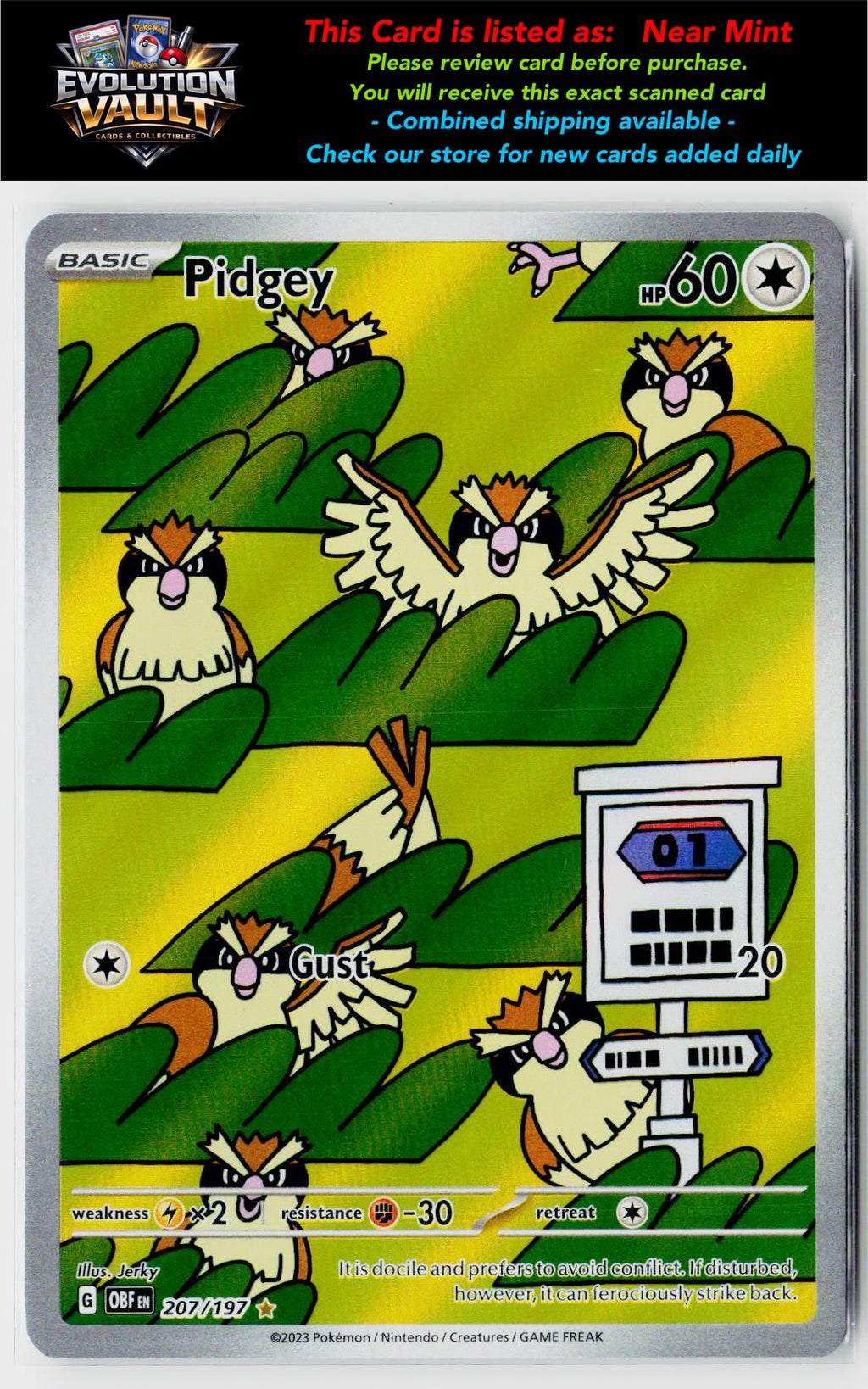 SV03: Obsidian Flames #207/197 Pidgey