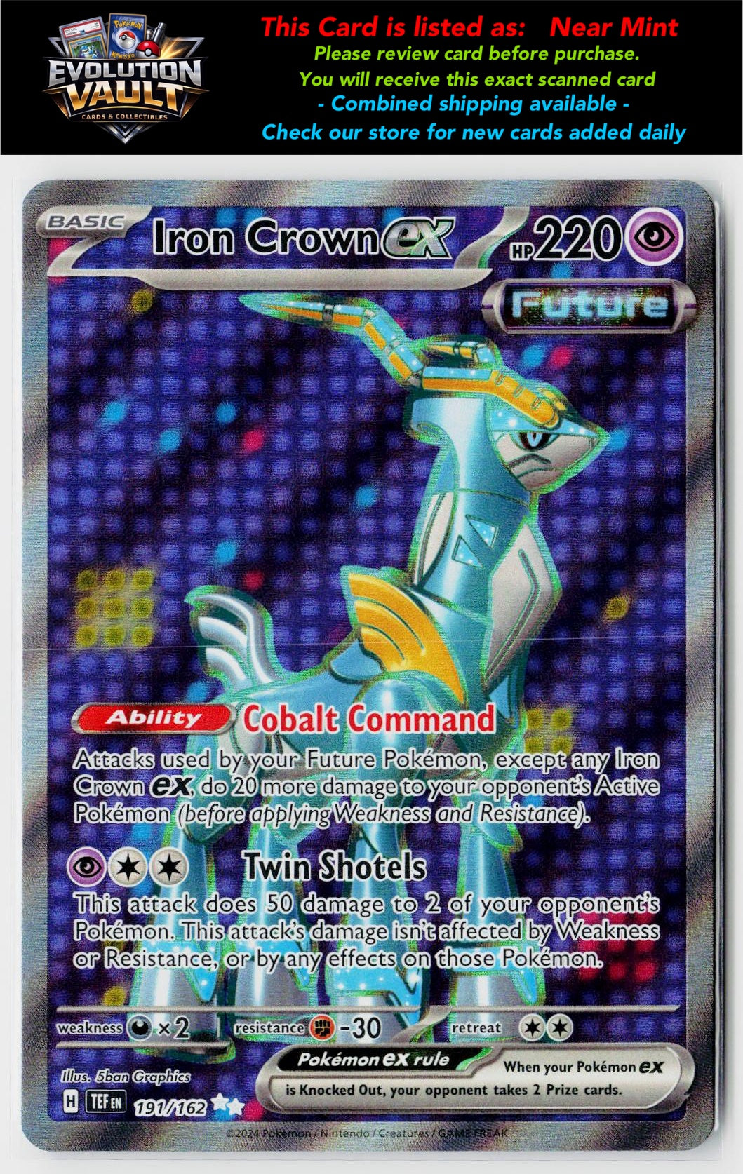 SV05: Temporal Forces #191/162 Iron Crown ex