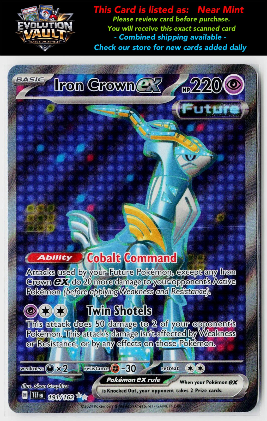 SV05: Temporal Forces #191/162 Iron Crown ex