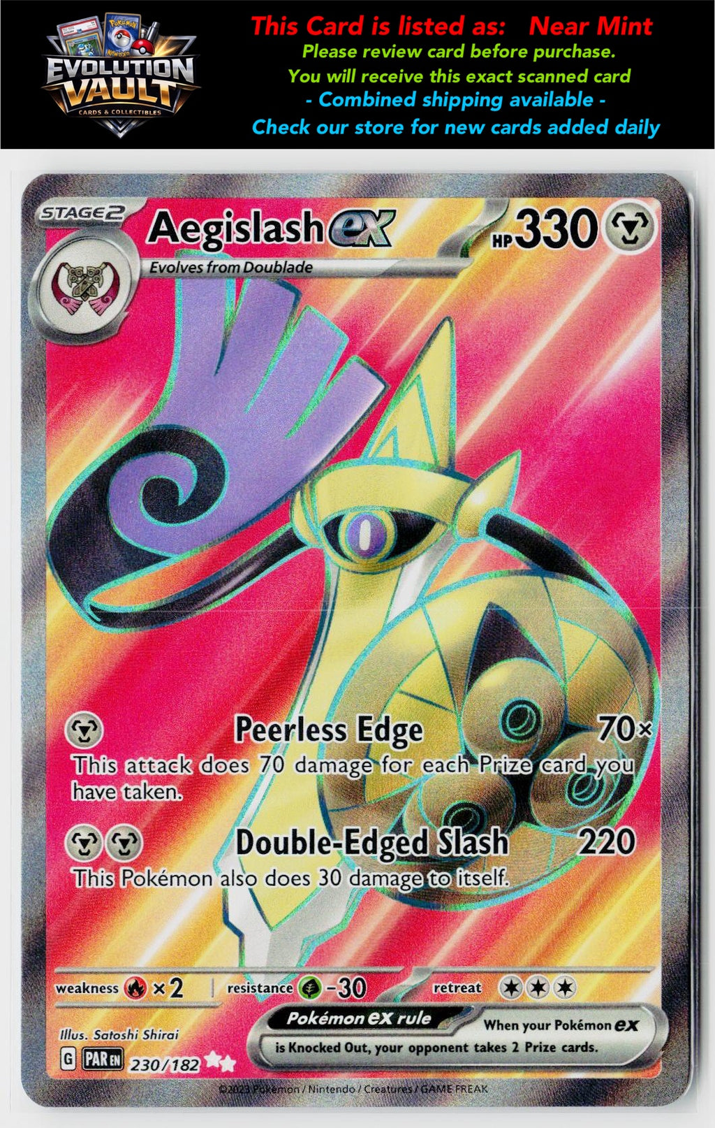 SV04: Paradox Rift #230/182 Aegislash ex