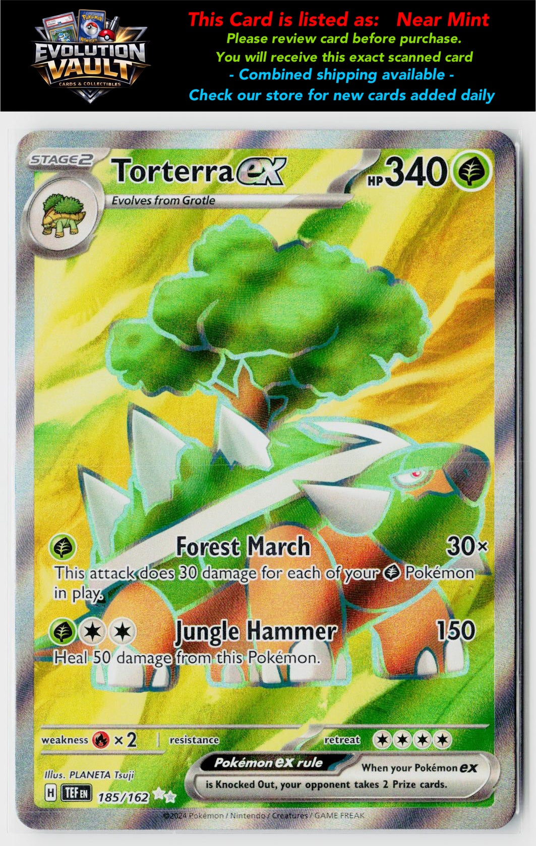 SV05: Temporal Forces #185/162 Torterra ex