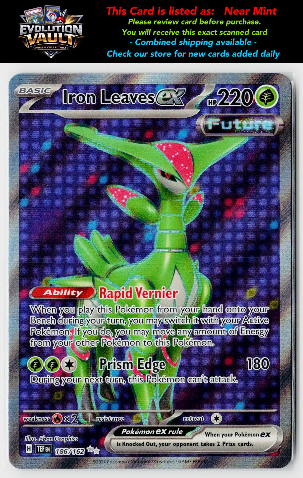 SV05: Temporal Forces #186/162 Iron Leaves ex