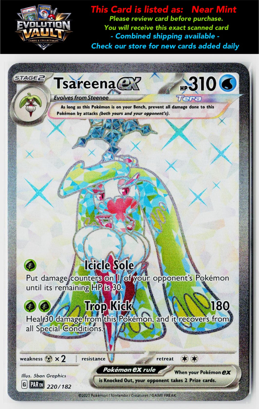SV04: Paradox Rift #220/182 Tsareena ex