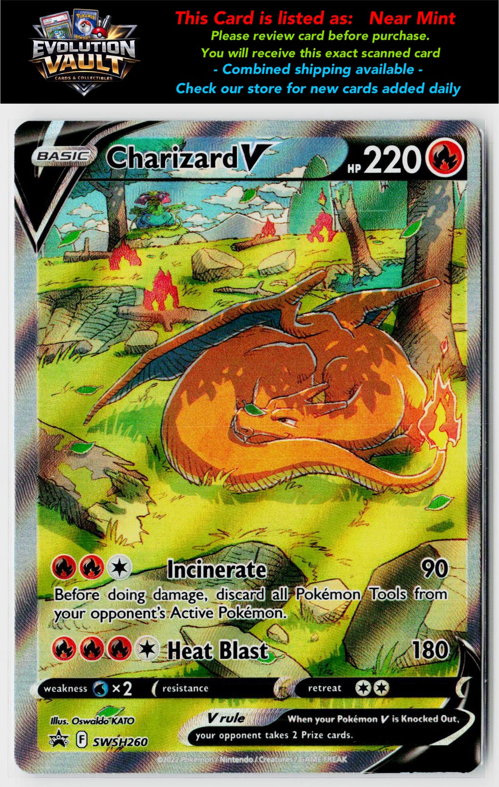 SWSH: Sword & Shield Promo Cards #SWSH260 Charizard V