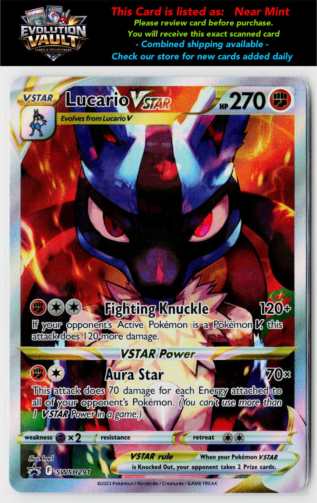 SWSH: Sword & Shield Promo Cards #SWSH291 Lucario VSTAR