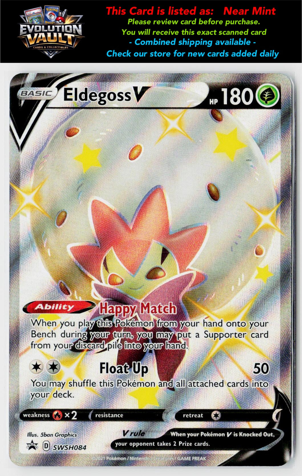 SWSH: Sword & Shield Promo Cards #SWSH084 Eldegoss V