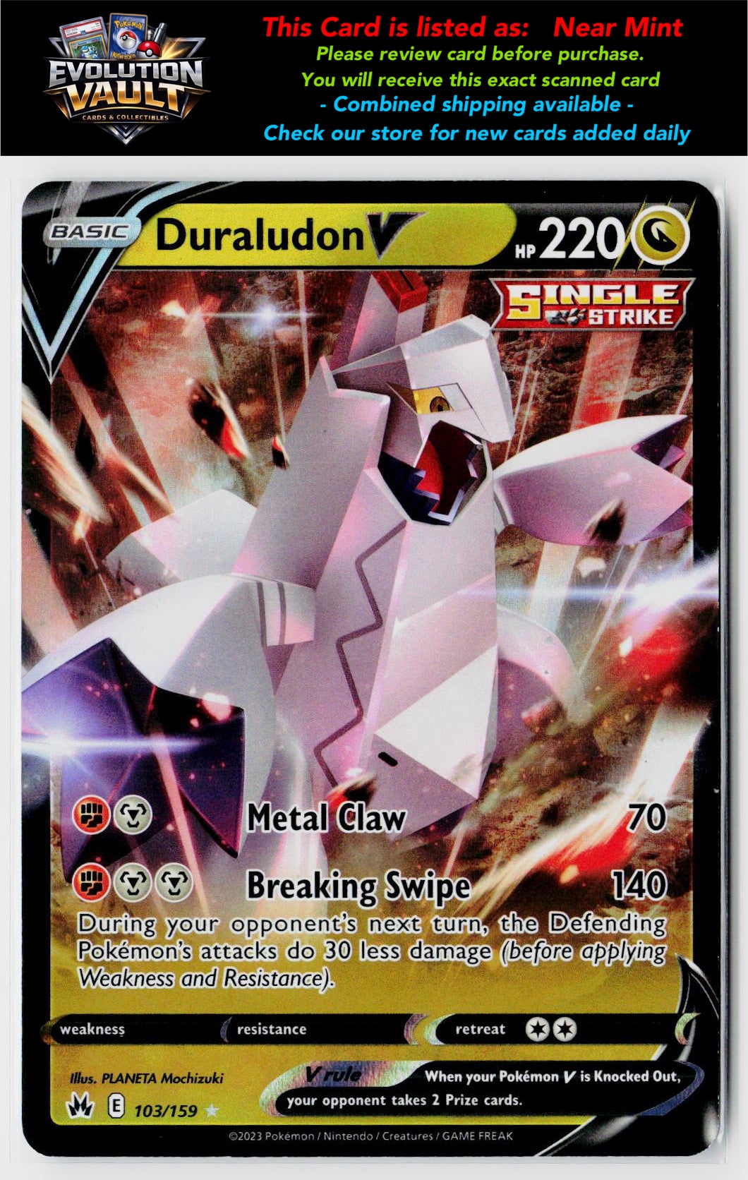 SWSH: Crown Zenith #103/159 Duraludon V