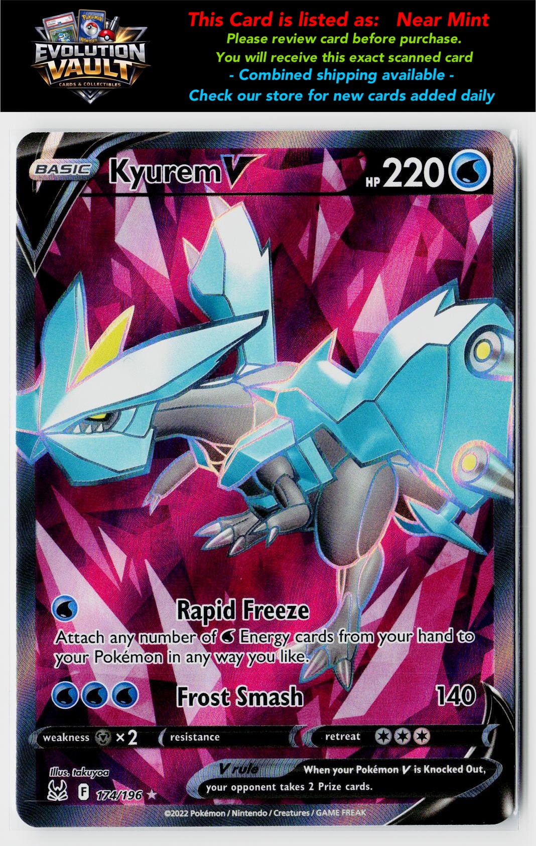 SWSH11: Lost Origin #174/196 Kyurem V (Full Art)