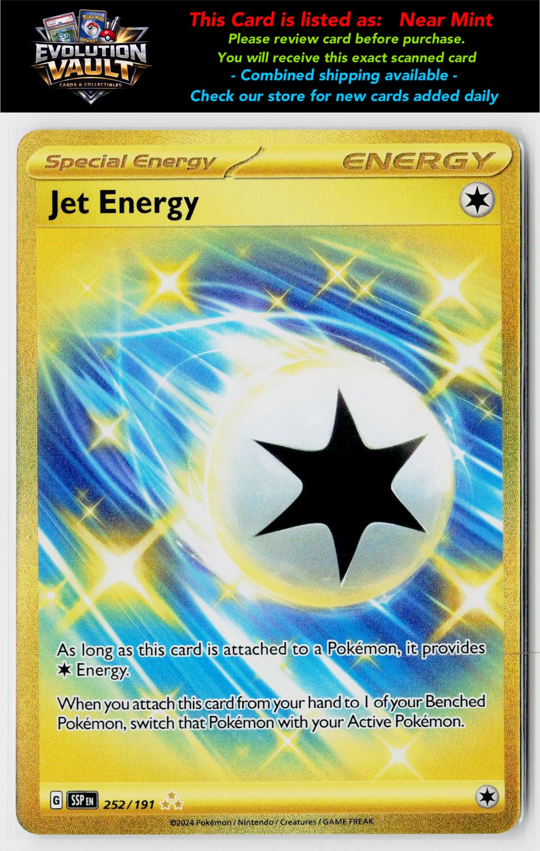 SV08: Surging Sparks #252/191 Jet Energy
