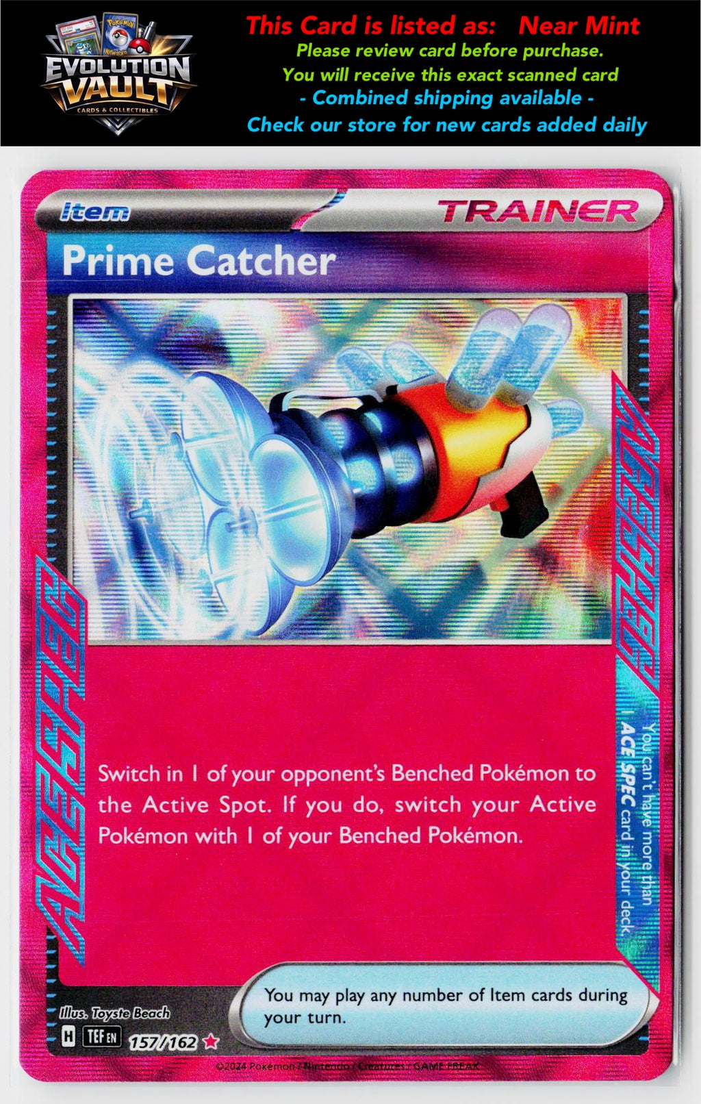 SV: Prismatic Evolutions #119/131 Prime Catcher