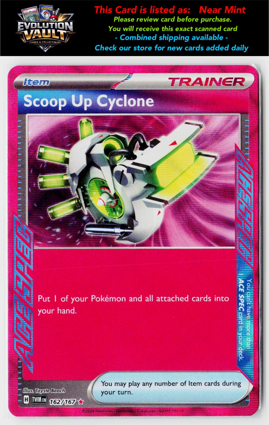 SV06: Twilight Masquerade #162/167 Scoop Up Cyclone