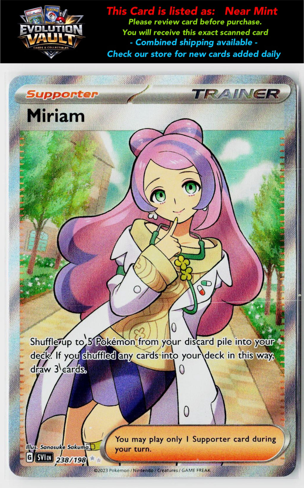SV01: Scarlet & Violet Base Set #238/198 Miriam