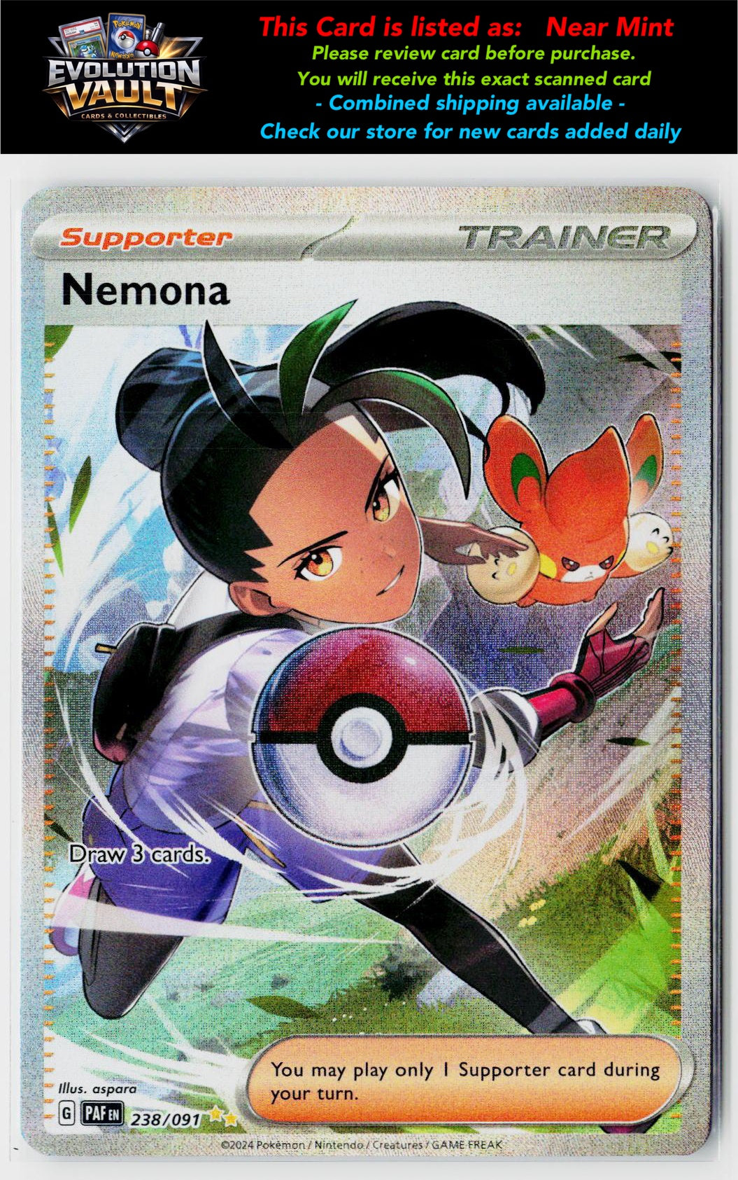 SV: Paldean Fates #238/091 Nemona